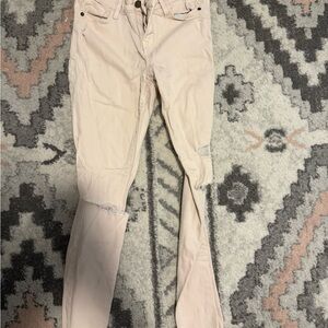 American Eagle Outfitters Light Pink Distressed Jeans